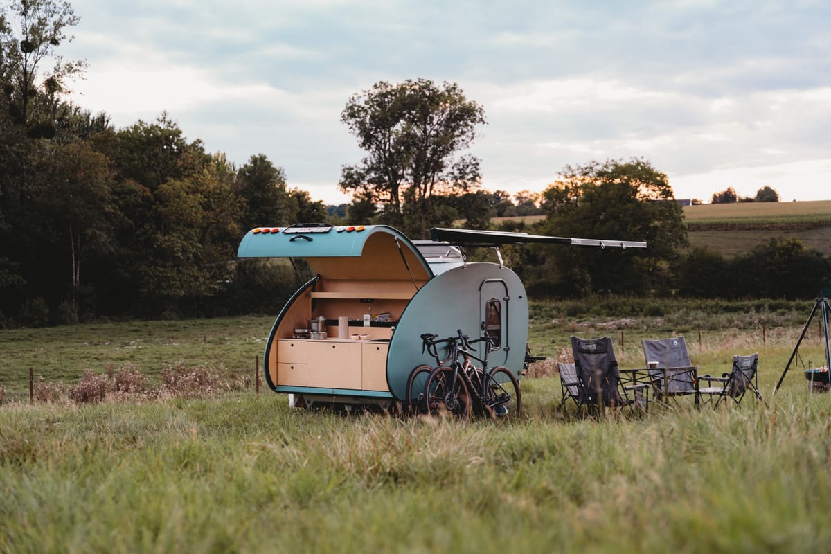 Teardrop minicaravan huren